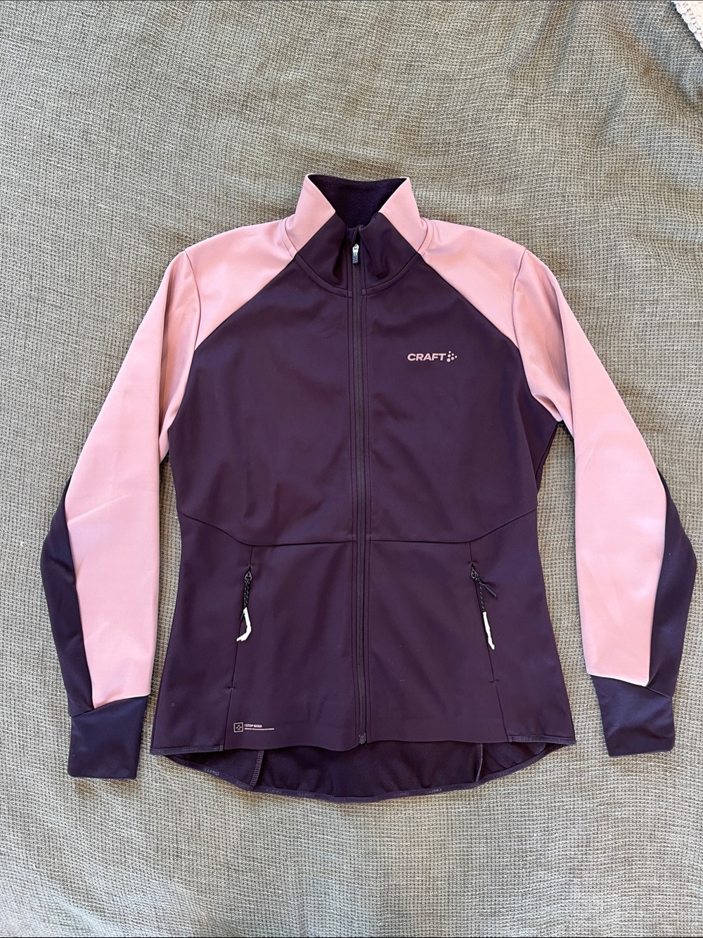 Craft Two-Tone Pink and Plum Softshell Utility Jacket